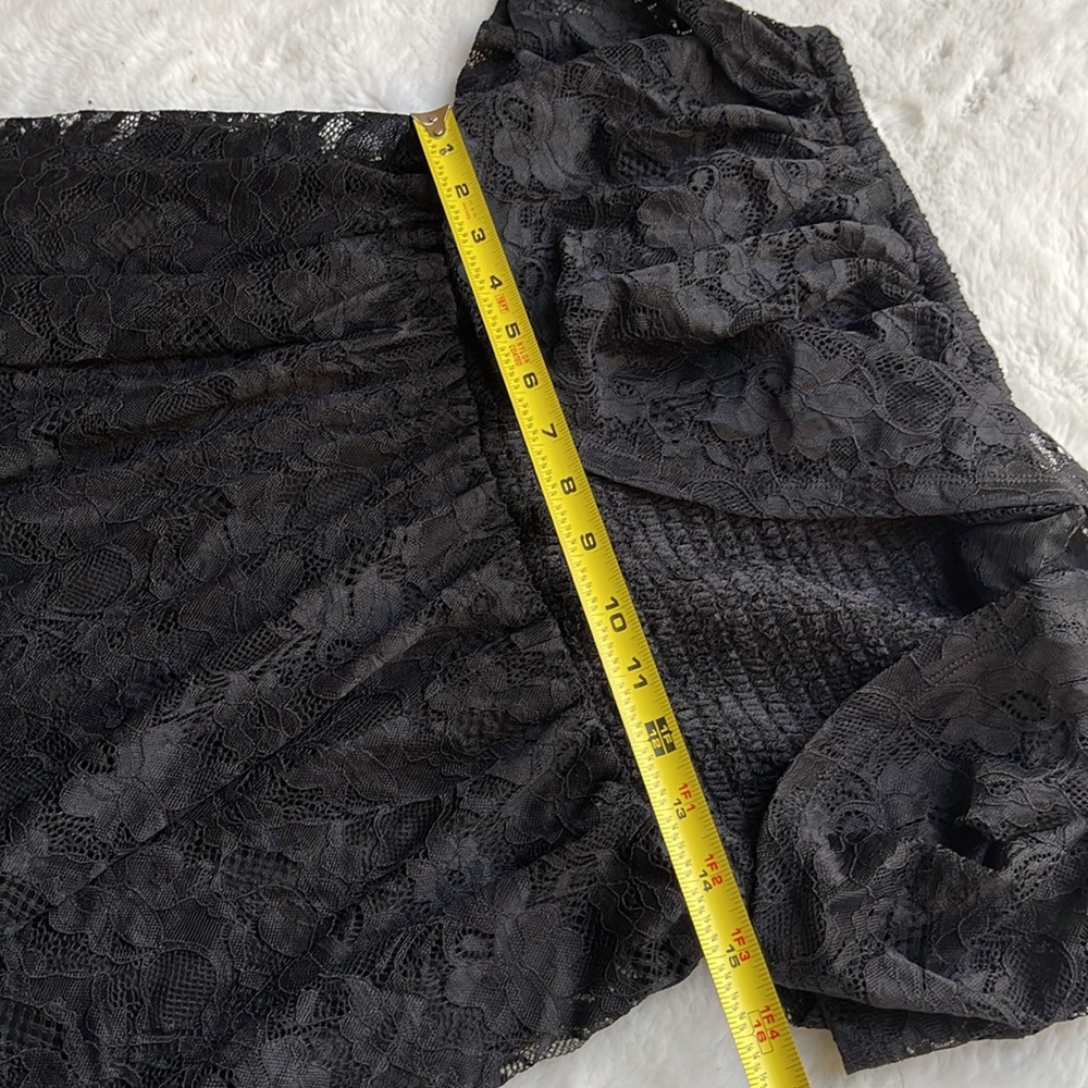 Torrid maxi lace strapless ruffle dress - Picture 10 of 11